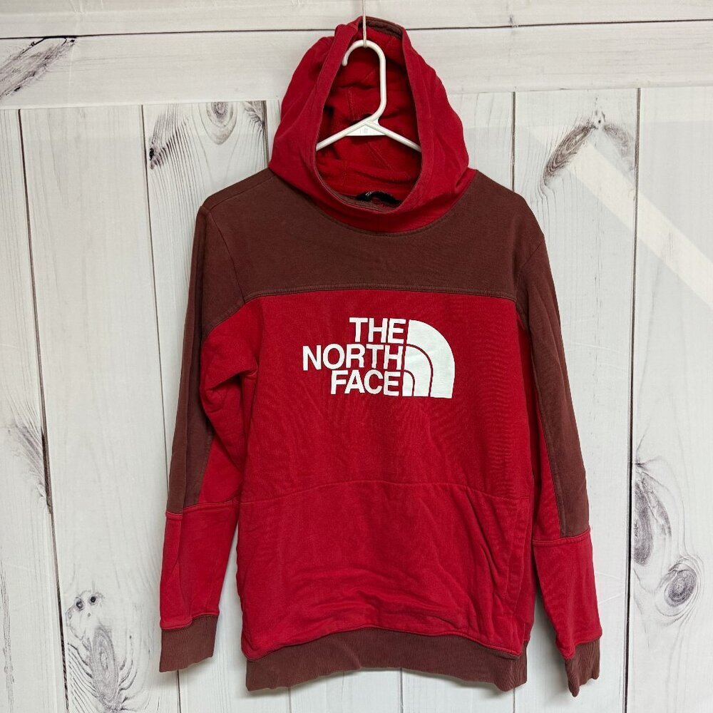 The North Face Boys XL (18/20) Logo Hoodie Red/Rust Red GUC